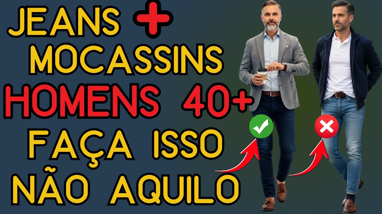 Como Usar Mocassim com Jeans para um Visual Moderno | Moda Masculina 40+