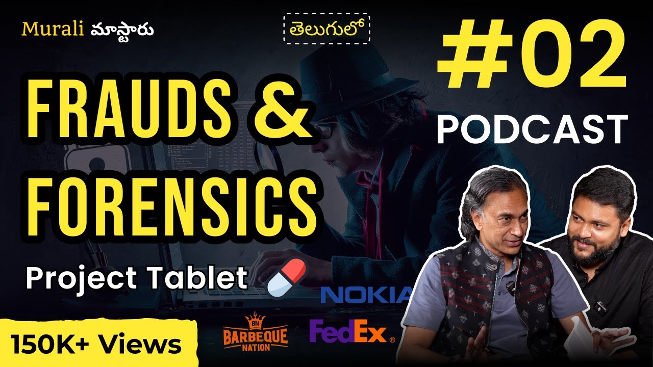 Frauds & Forensics | Project Tablet Hyd | FedX Scam | Careers in Cyber Sec | Telugu Podcast | HRS 2