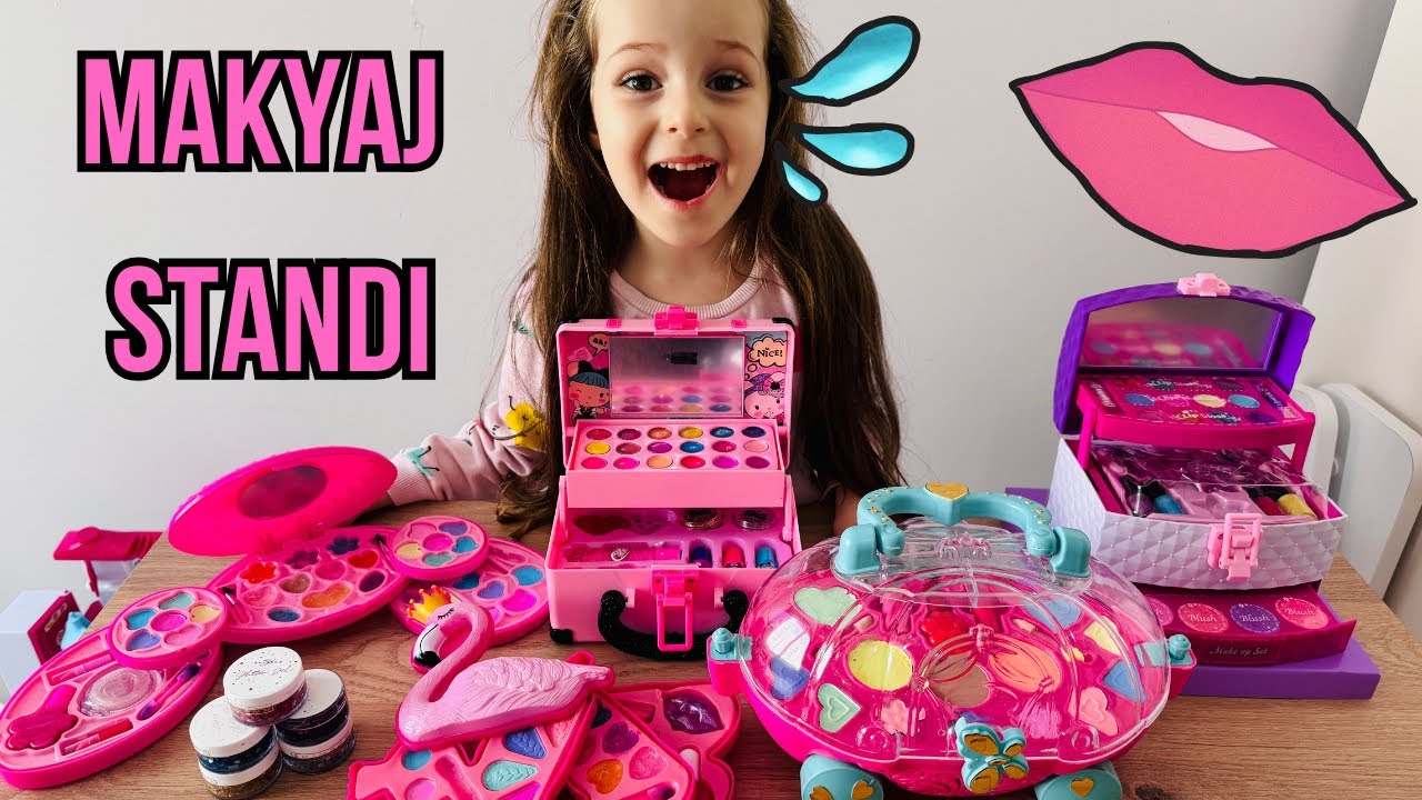Barbie Makyaj Koleksiyonu! Ada’nın odasında bütün makyaj setini diziyoruz! Makyaj paket açılımı.