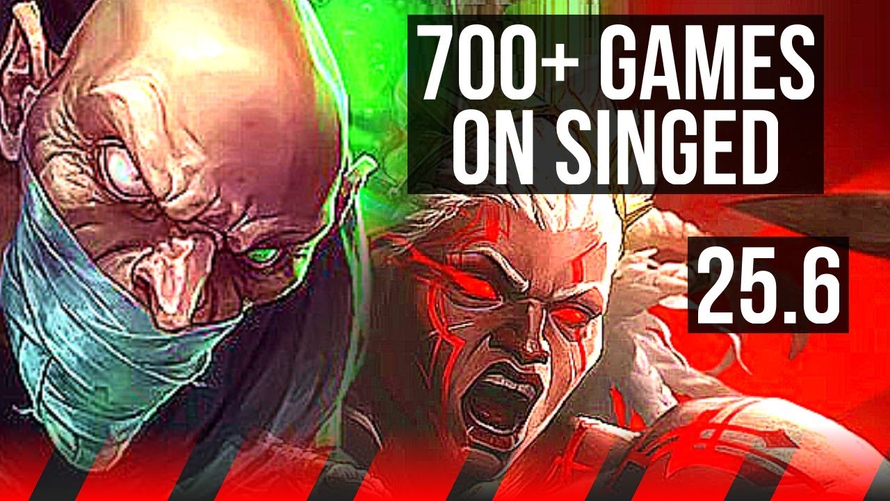 SINGED vs AMBESSA (TOP) | 700+ games | KR Master | 25.6