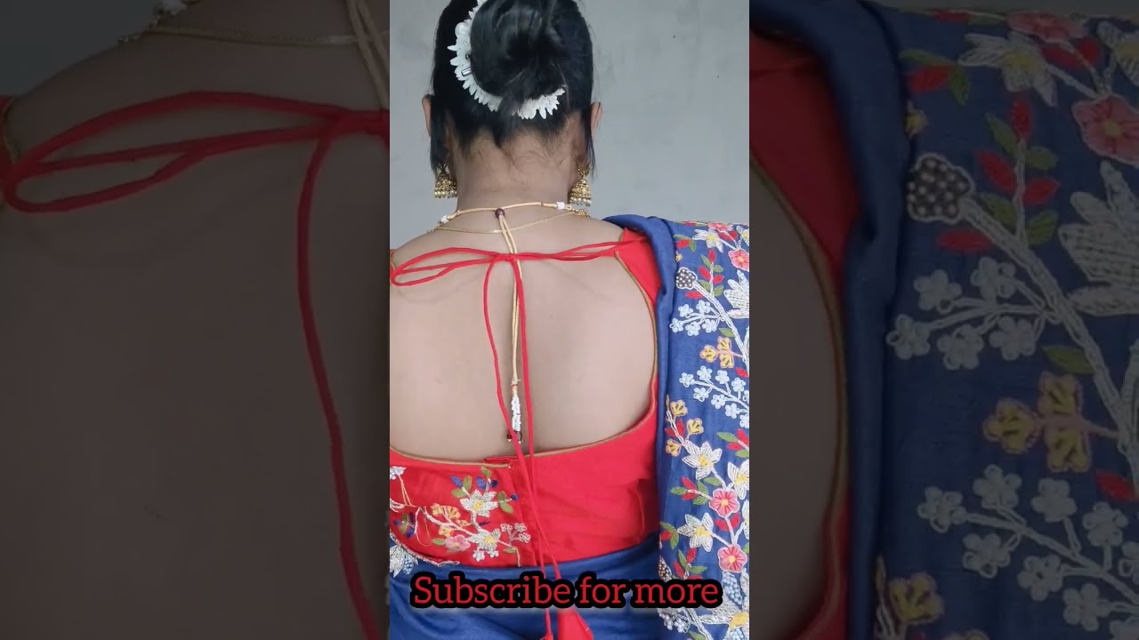 How to hide bra strips || Blouse hack ||