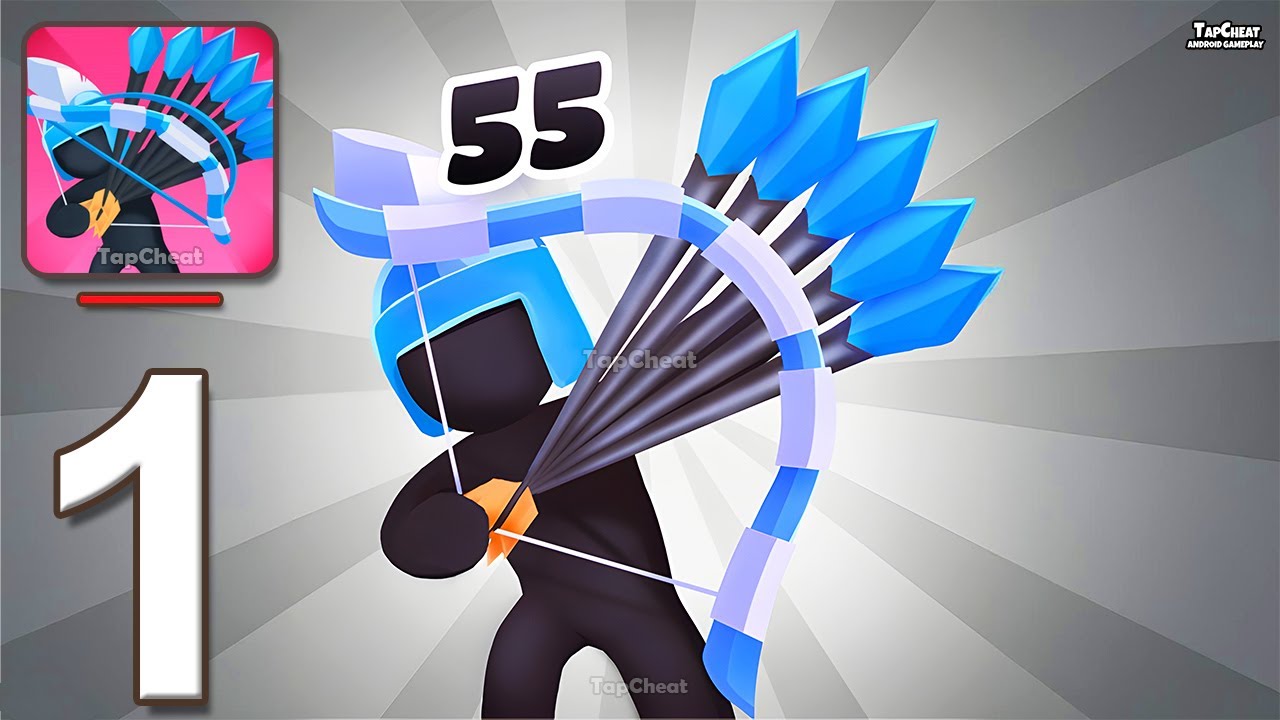 Merge Archers: Bow and Arrow - Gameplay Walkthrough Part 1 - Stickman Castle Archer (Android, iOS)