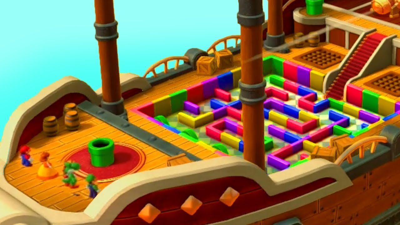 Mario Party 10 - Minigames - Mario vs Luigi vs Yoshi vs Daisy