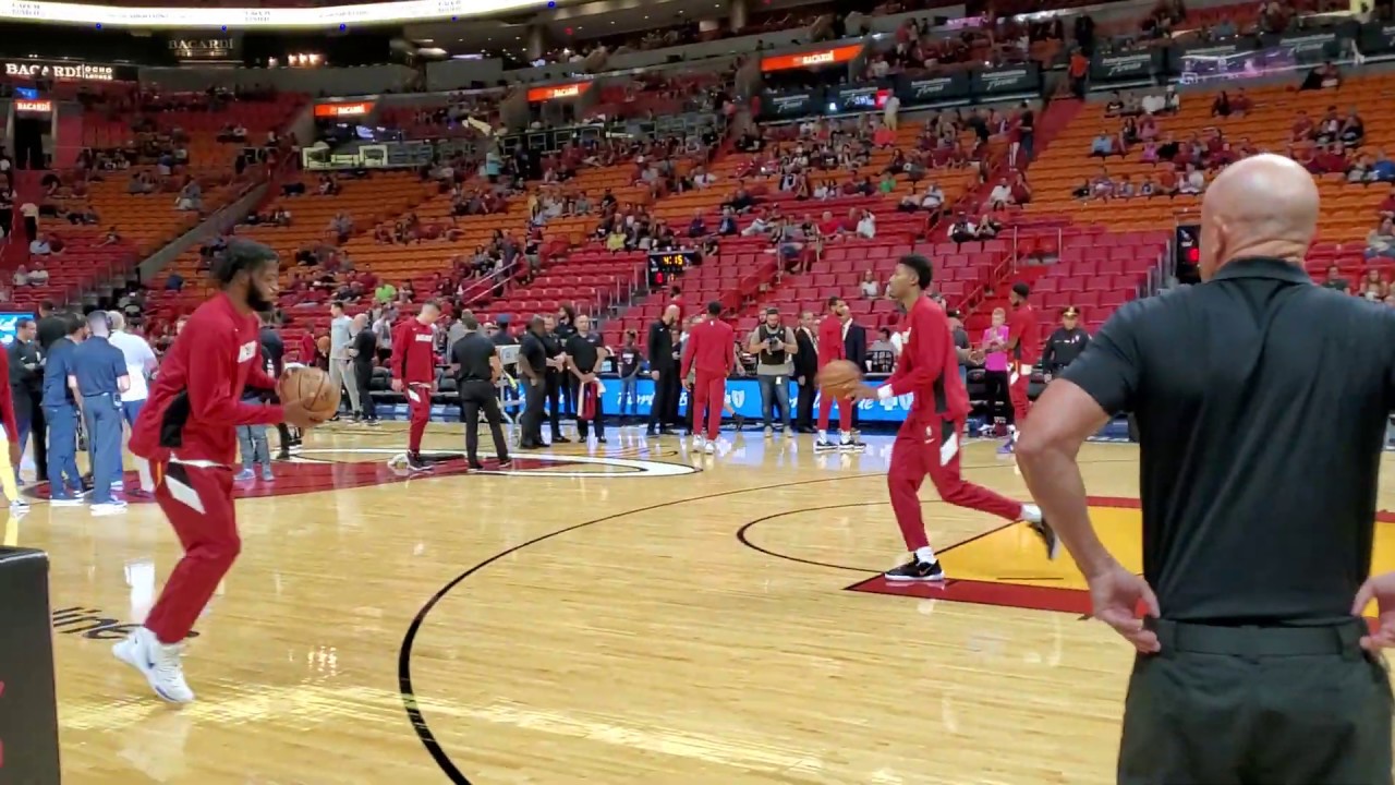 Miami Heat Warm Up Dunks