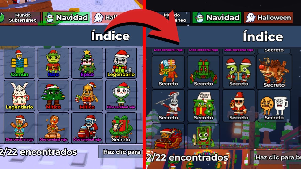 Cómo desbloquear todos los Brainrots de Navidad 🎄 | Find a Brainrot
