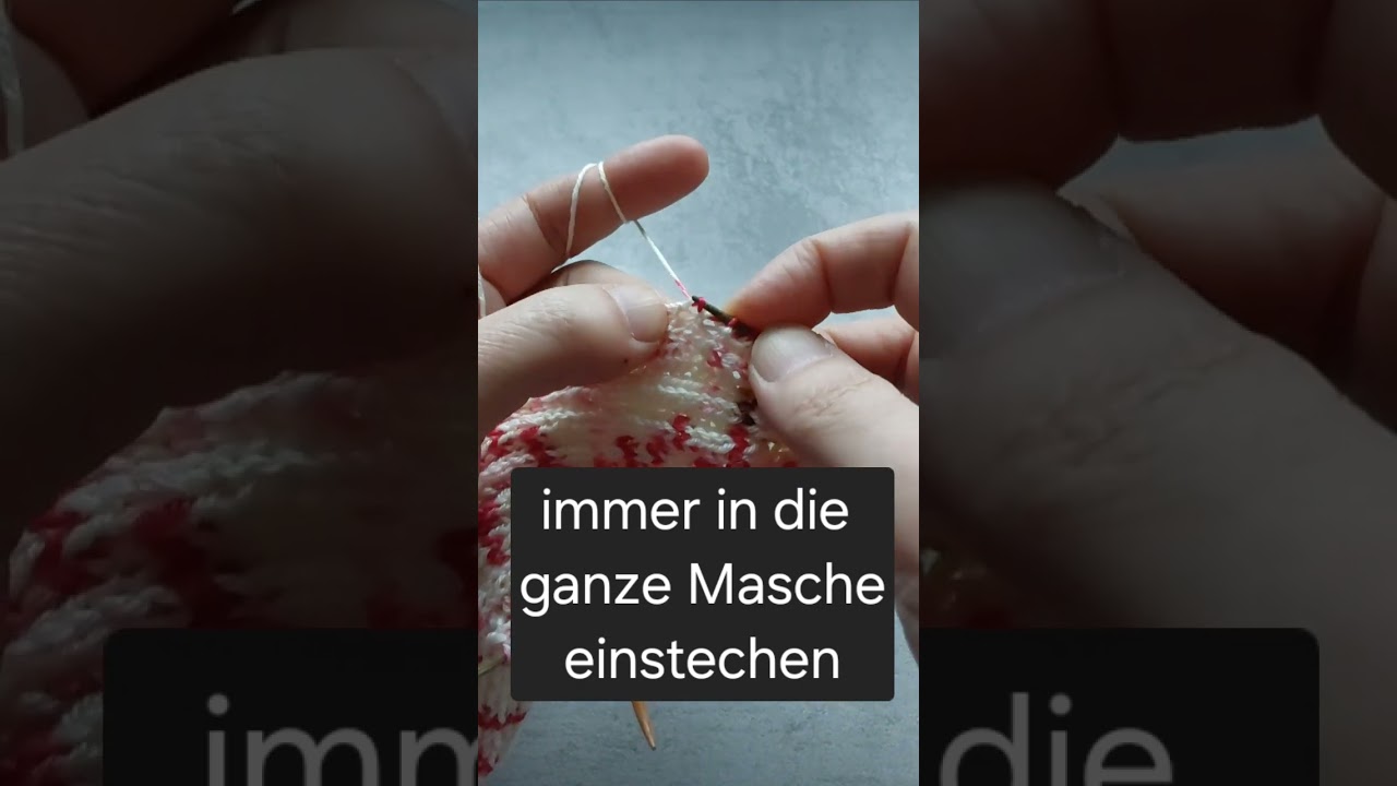 Socken stricken, Käppchenferse, Maschen aus der Fersenwand aufnehmen 