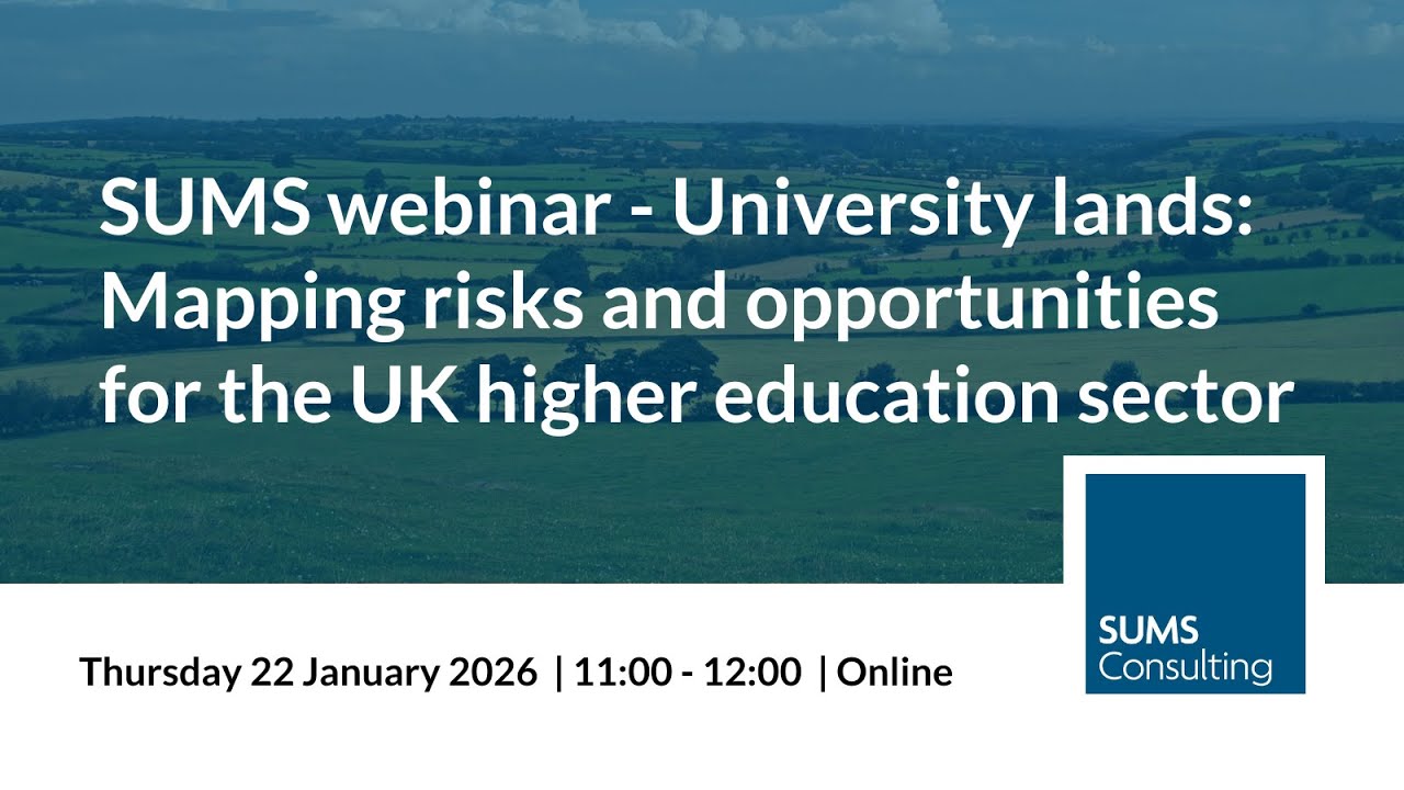 SUMS   University lands Mapping risks & opportunities for the UK HE sector