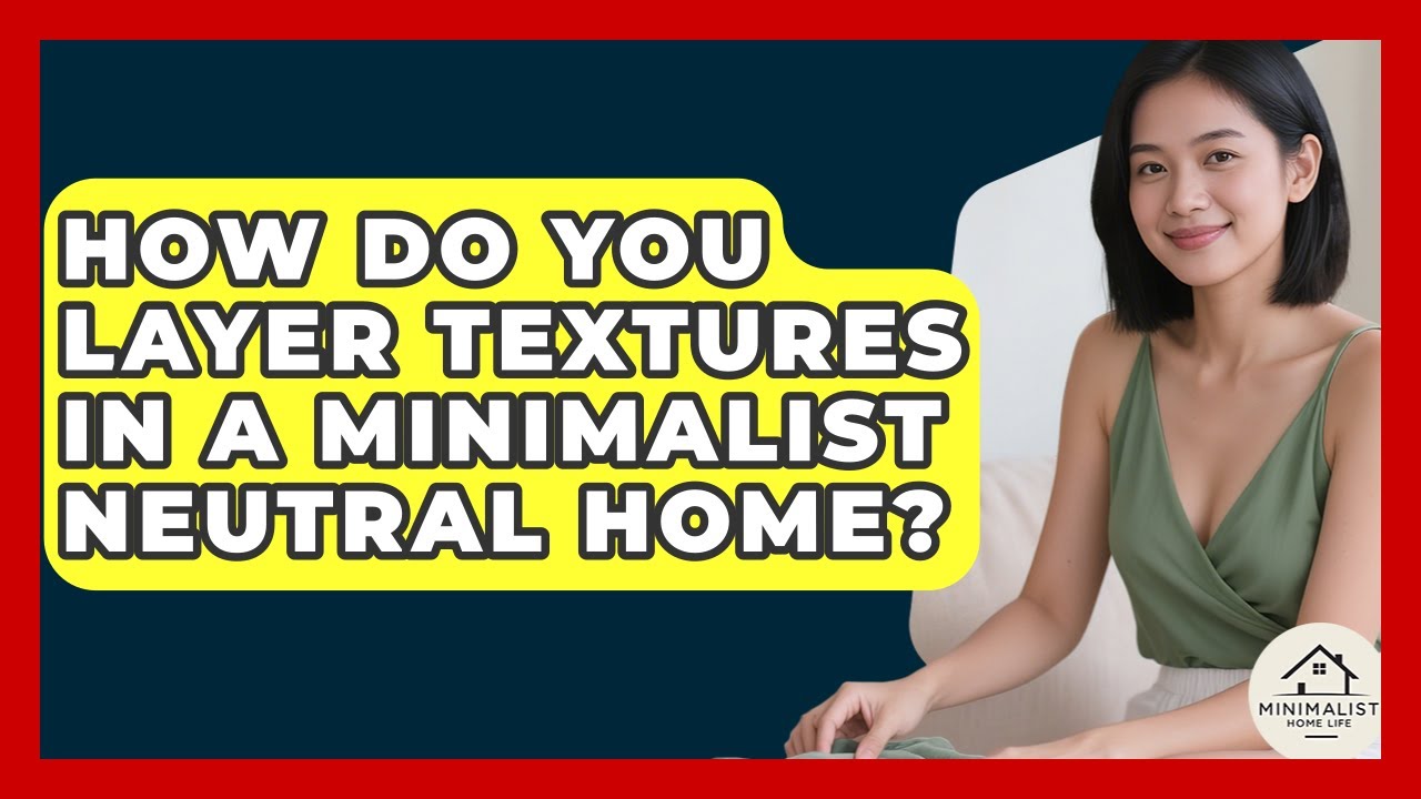 How Do You Layer Textures In A Minimalist Neutral Home? - Minimalist Home Life