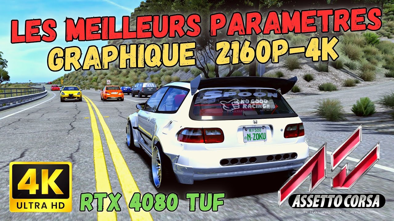 Mes Paramètres 4K / 2160P Ultra HD Assetto Corsa