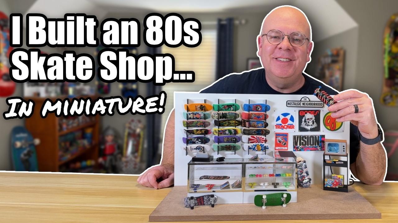 I Built an 80s Skate Shop for My Custom Old School Fingerboards!