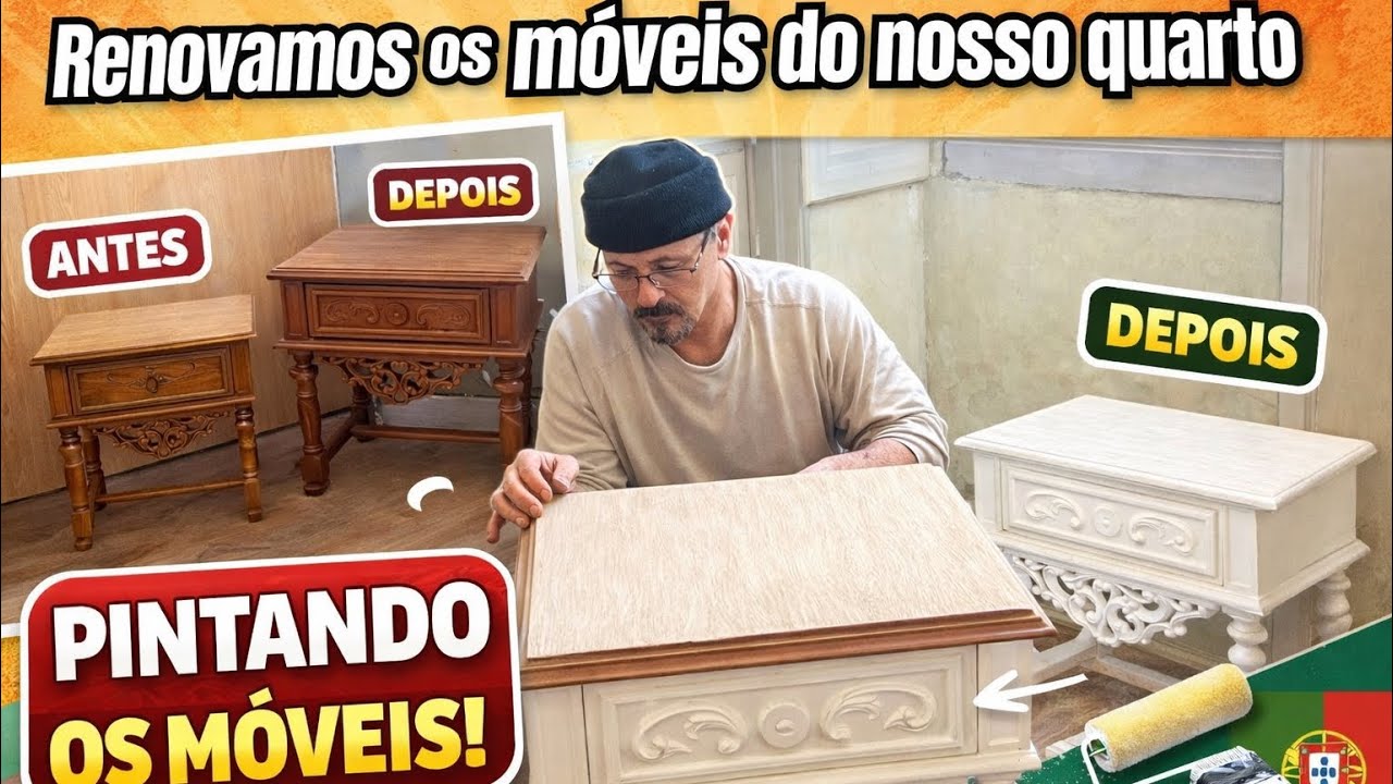 Transformamos os móveis do nosso quarto. Qual será o próximo cómodo? 