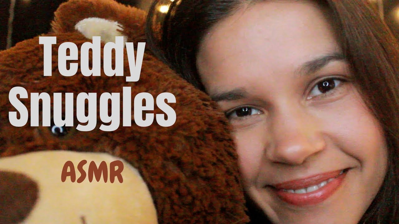 Mic Brushing Teddy Bear Snuggles | Comforting ASMR Close-up ~ Whispers ~ Shhhh