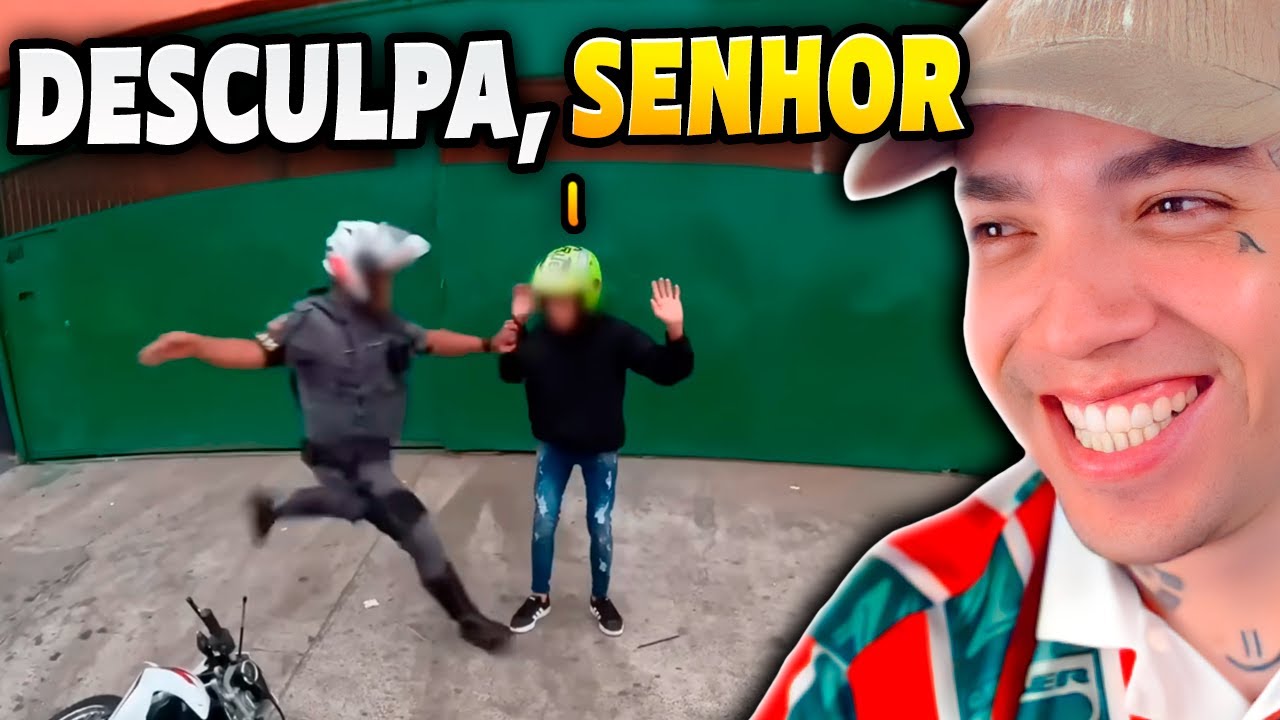 FOI FUGIR E APANHOU DO POLICIAL KKKKKKKKKK
