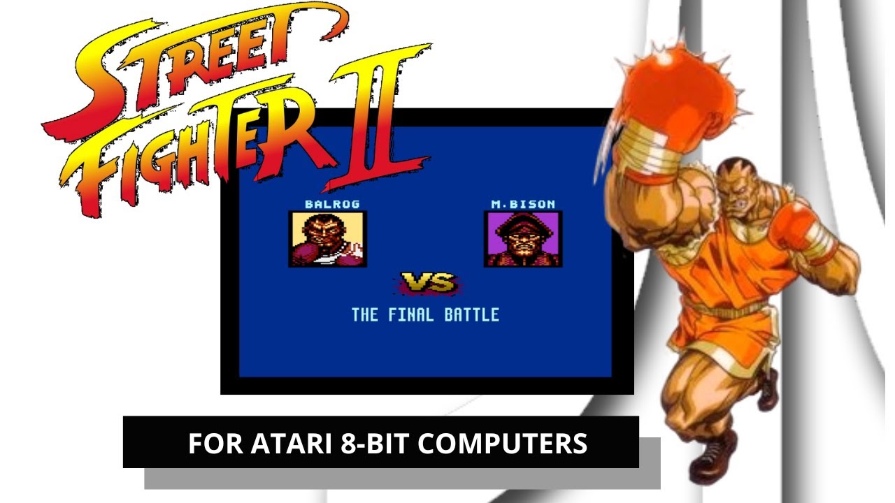 🥊🕹️ Atari 8-bit Street Fighter II: Balrog Hard Mode Longplay 🇺🇸💪💥