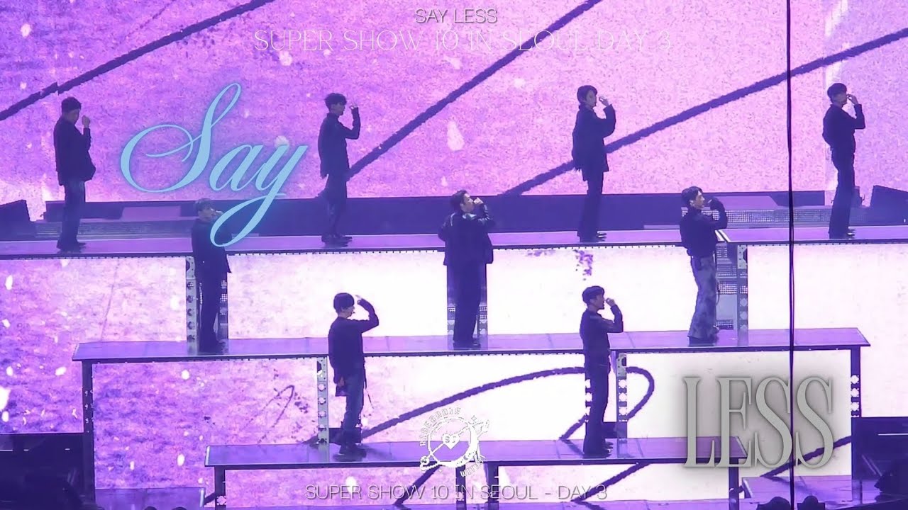 [4k] 250824 SUPER JUNIOR SUPER SHOW 10 IN SEOUL - SAY LESS