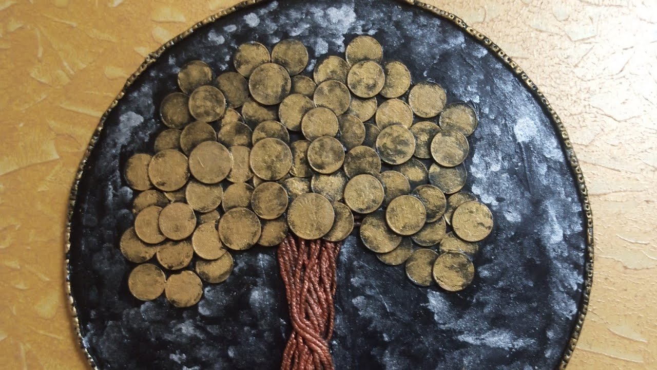 DIY Home decor|how to make money tree|coin craft idea|DIY coin craft|पैसों का पेड़ कैसे बनाए