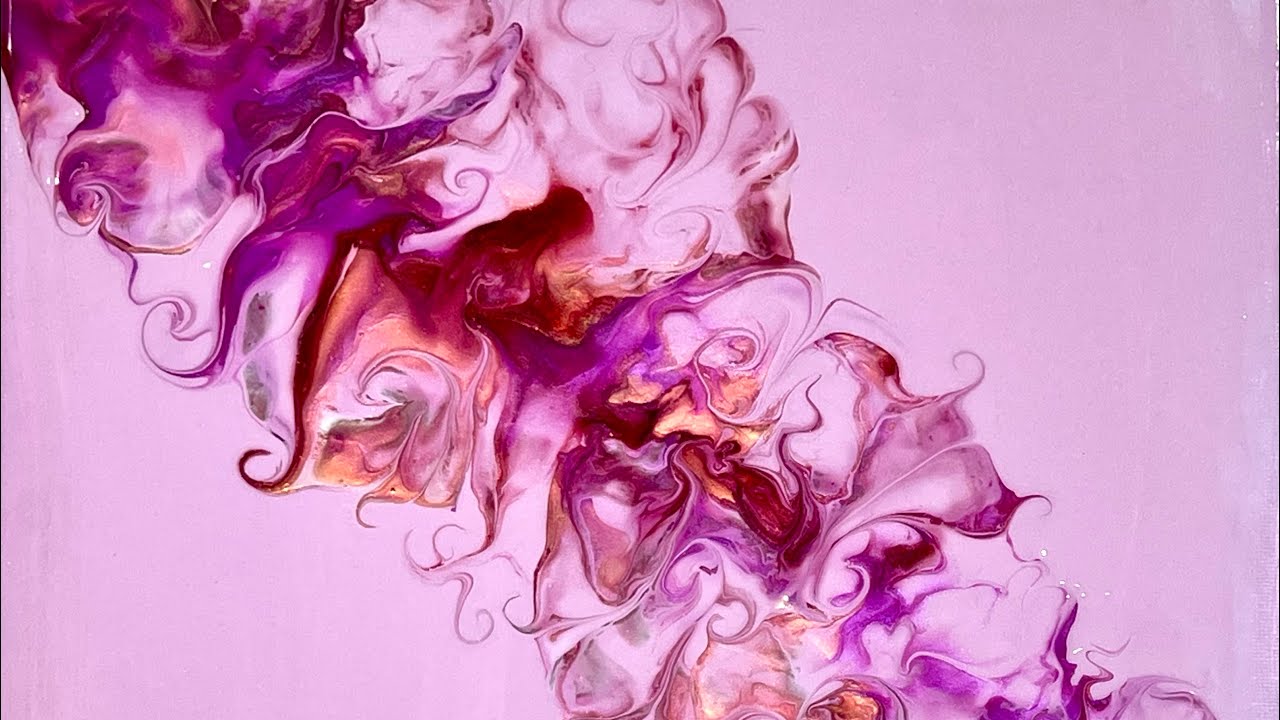 (389) Playing With Pigments No Silicone Fluid Acrylic Paint Pouring - Fluid Art