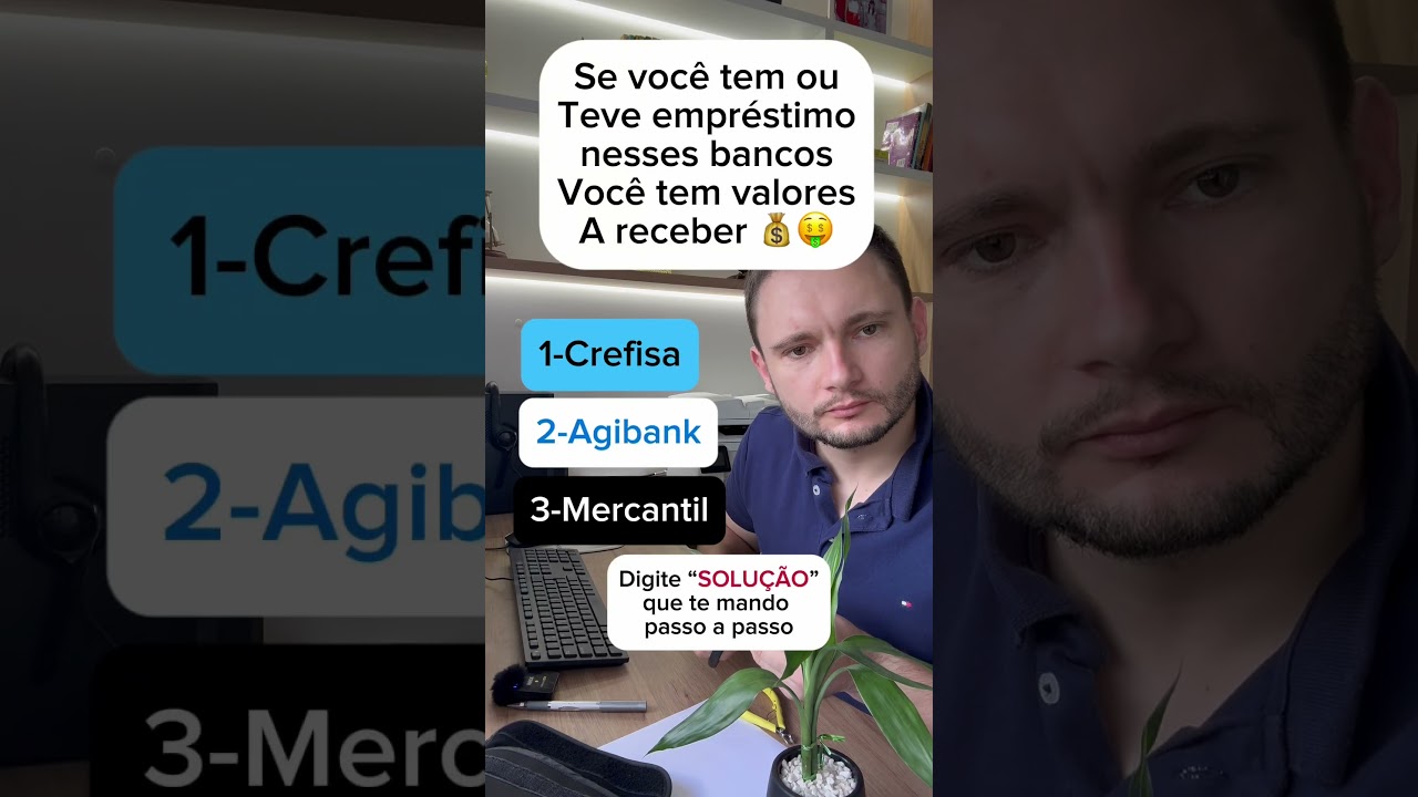 Aten&ccedil;&atilde;o com empr&eacute;stimo do agibank, crefisa e do Mercantil