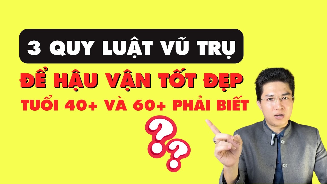 HẬU VẬN KHÔNG TỐT Nếu Làm Trái 3 Đạo Trời Này| Cách Vận Dụng Phong Thủy Để Thay Đổi Hậu Vận Siêu Hay