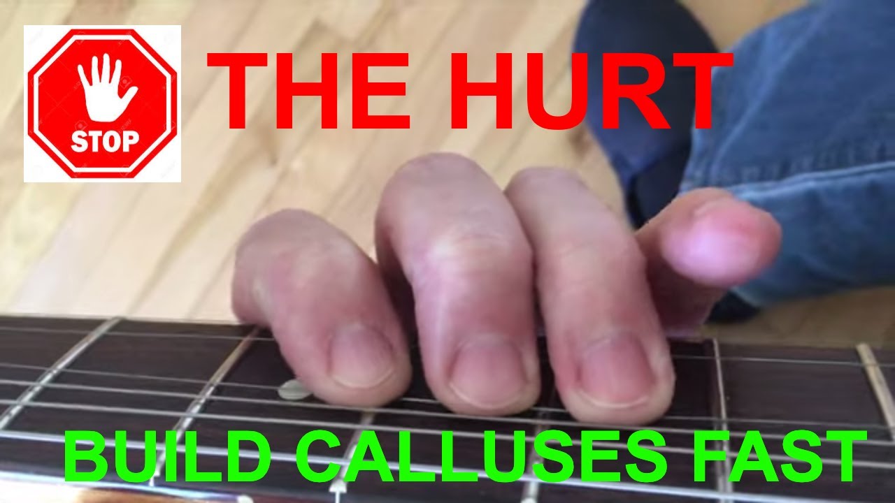 Fingers hurt from playing guitar? Build calluses SECRET revealed!