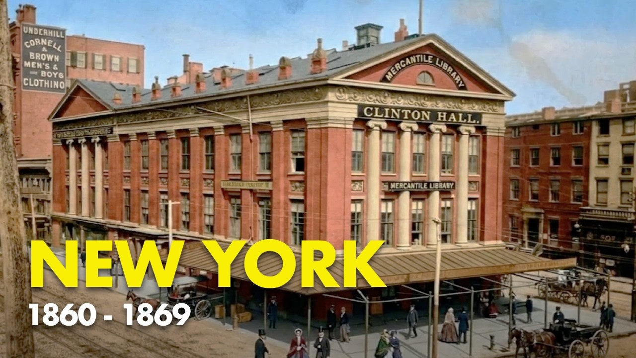 New York City In The 1860s 🇺🇸 In Color | AI Reconstruction With Reanimated Photos