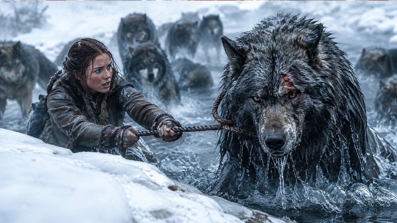 She Pulled 12 Giant Wolves From Freezing Water One by One &mdash; Unaware the Last One Was the Alpha King