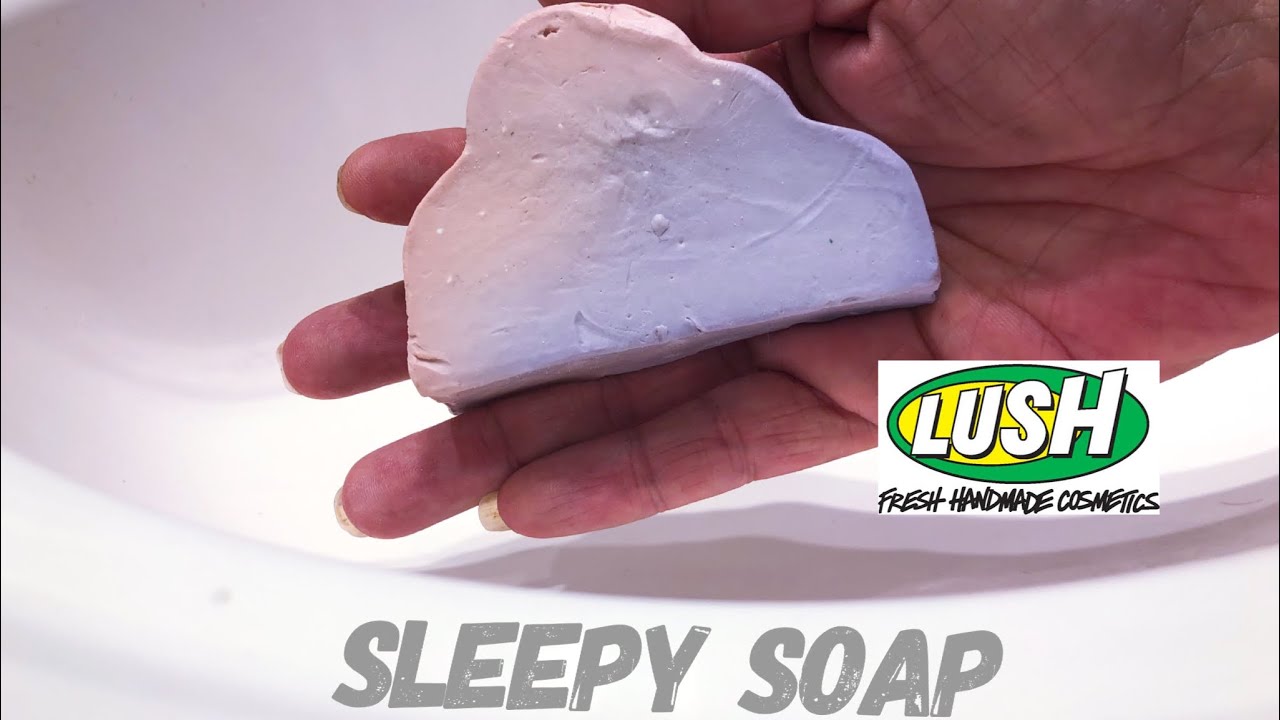 Lush ASMR relaxing 'Sleepy' soap demo and review