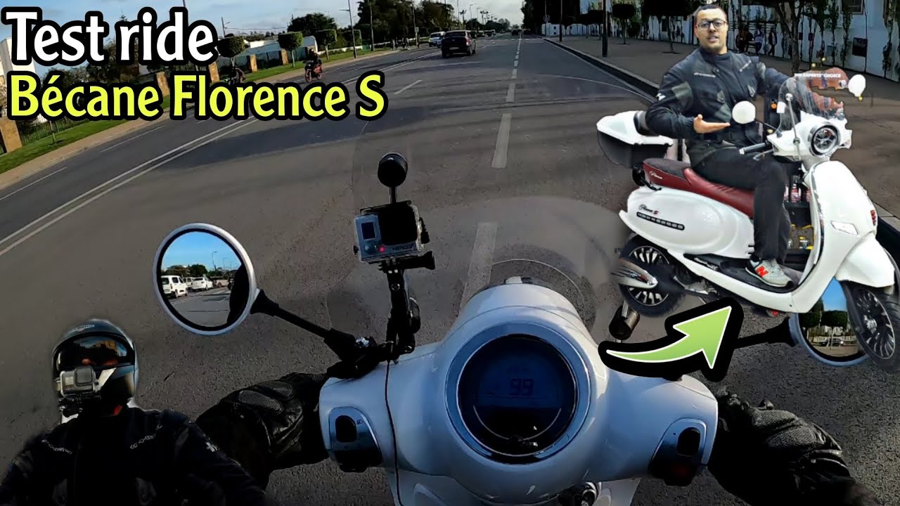 test ride: scooter BÉCANE FLORENCE S 2023 80CC 🔥مطور نااظي