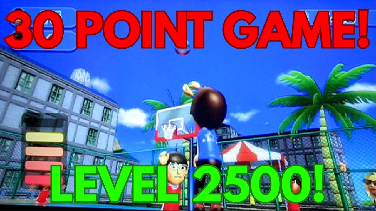 Wii Sports Resort Basketball: 30 POINT GAME at Max Level!