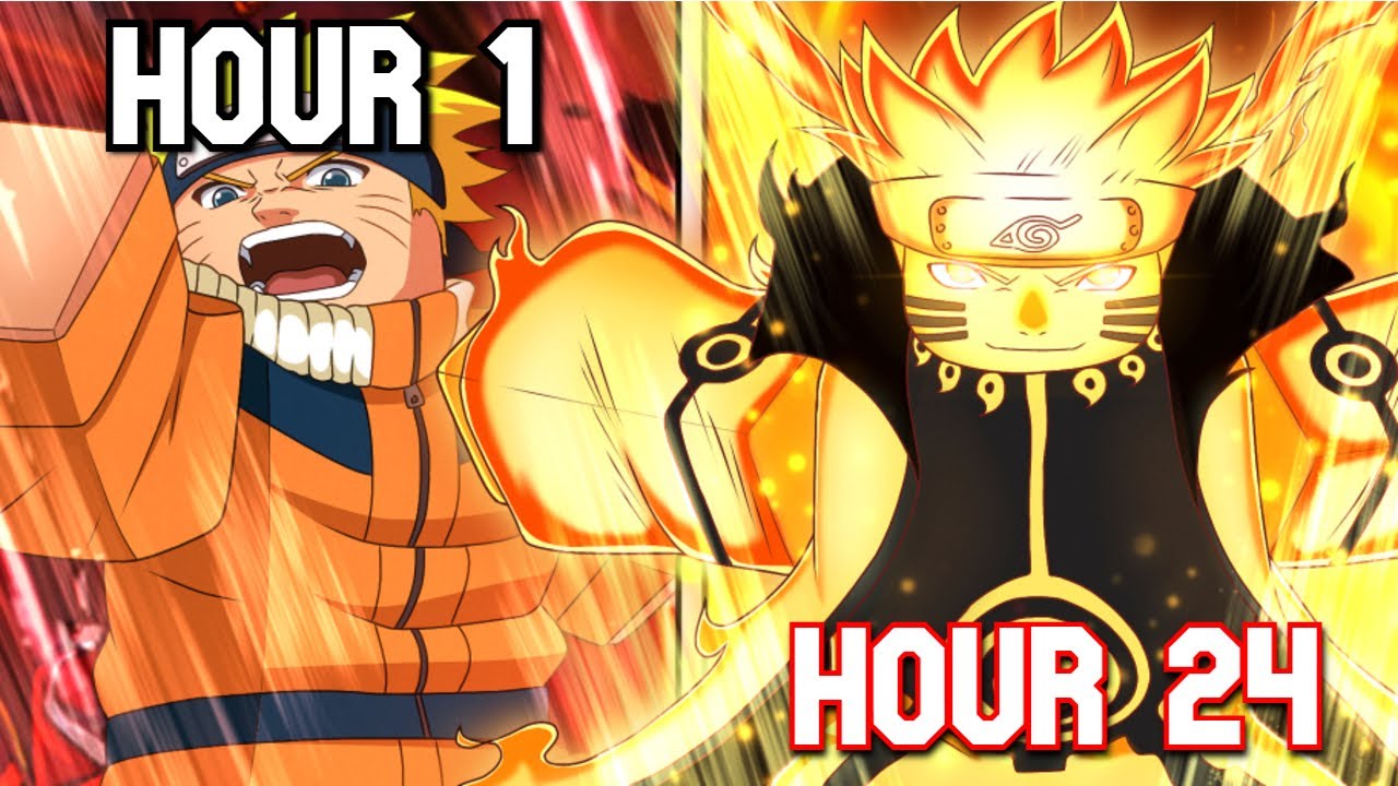 I Survived as KCM NARUTO UZUMAKI in Ninja Time.. - Roblox