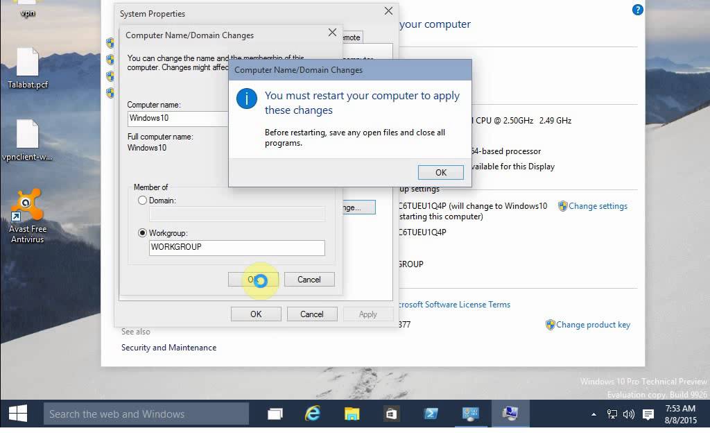 How to Change your Windows Computer name or Hostname in Windows 10