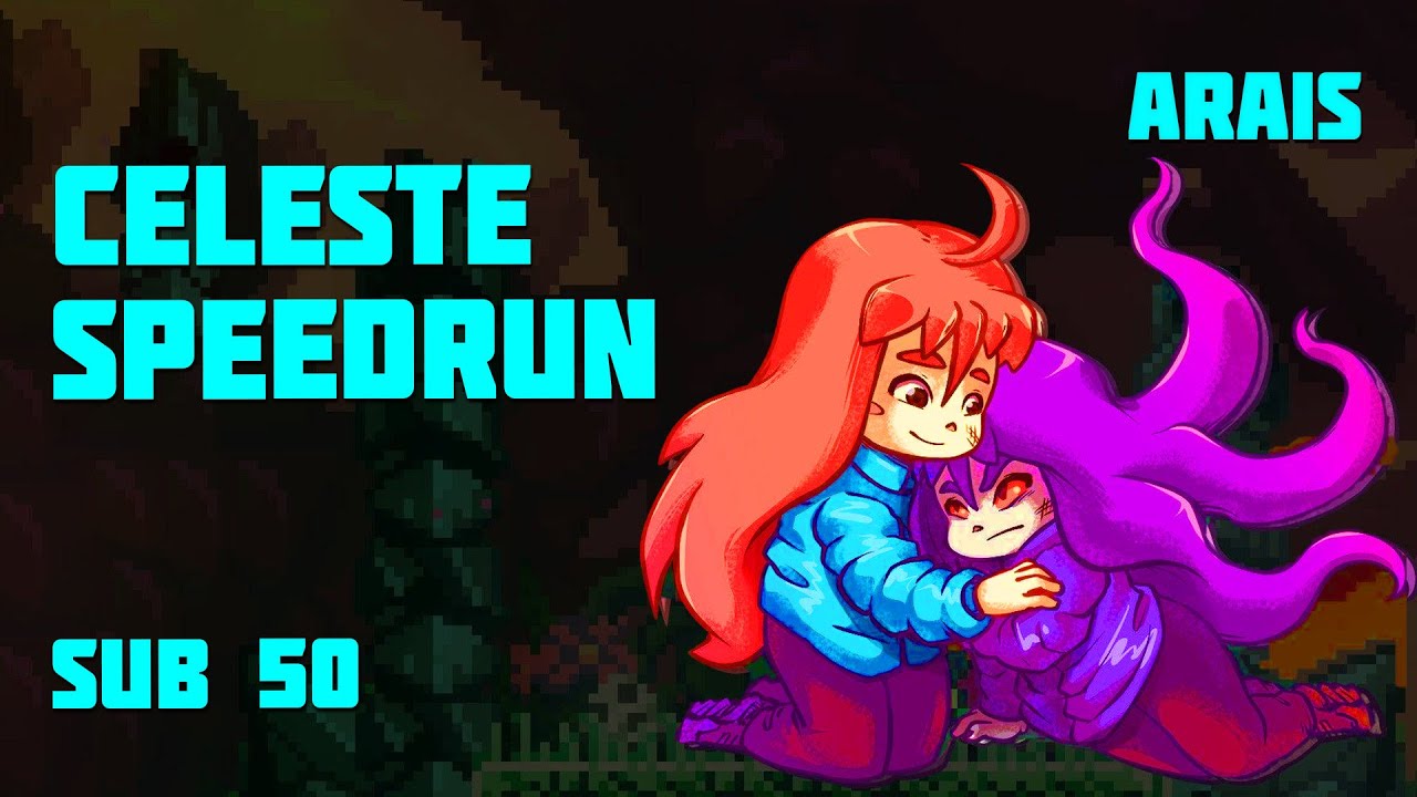 Celeste Speedrun - Sub 50  Minutes - Arais  اسپیدران بازی سلست