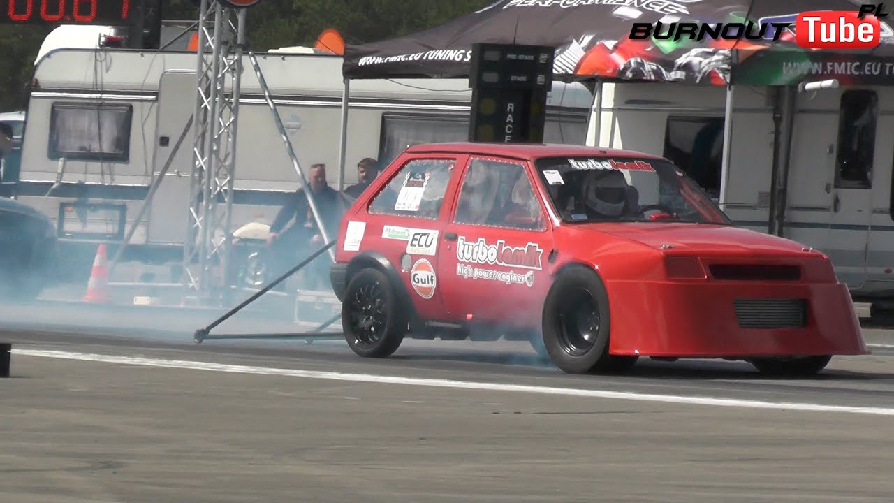 1000HP+ Opel Corsa R30 Turbo Lamik ( 9.1@259km/h ) - 1 Runda Grand Prix Polski 1/4 Mili Piła 2022