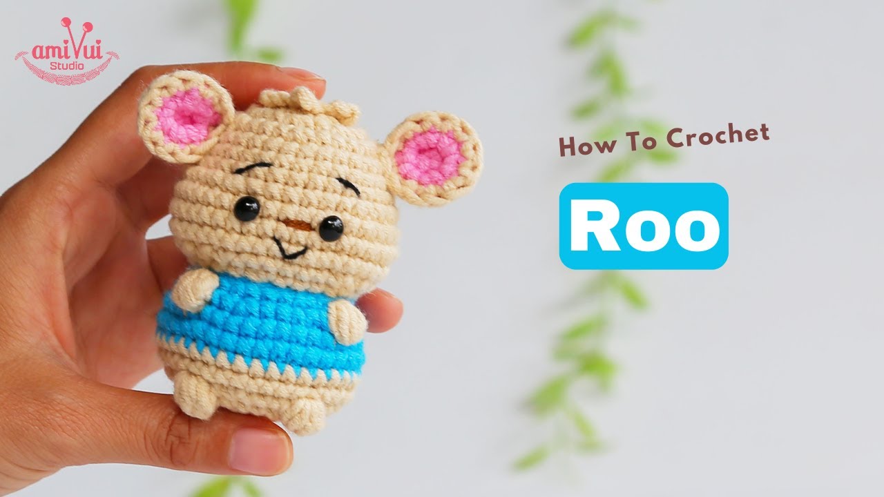 #444 | Amigurumi Roo | Crochet No Sew | Amigurumi Beginner Tutorial | AmivuiStudio