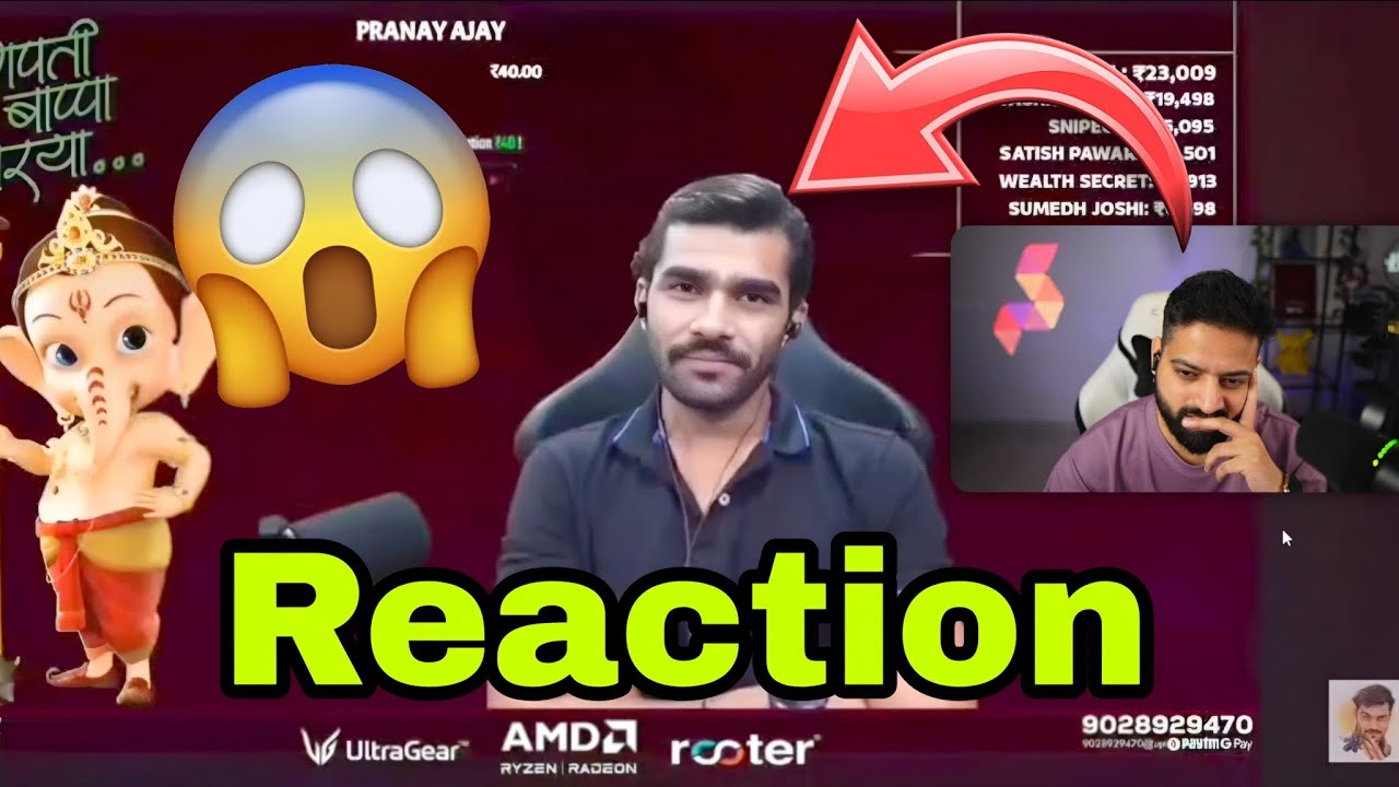 Rakazone Gaming Reaction On ShreemaN Legend video