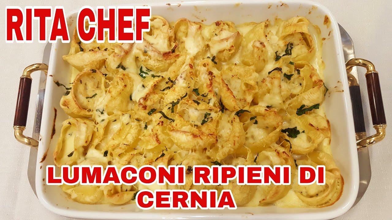 LUMACONI RIPIENI DI CERNIA⭐RITA CHEF | Un primo piatto pieno di gusto.