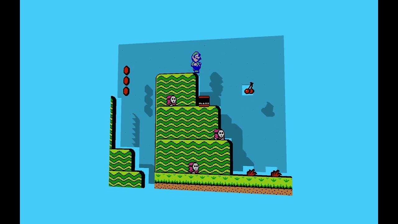 Super Mario bros. 2 play 3d