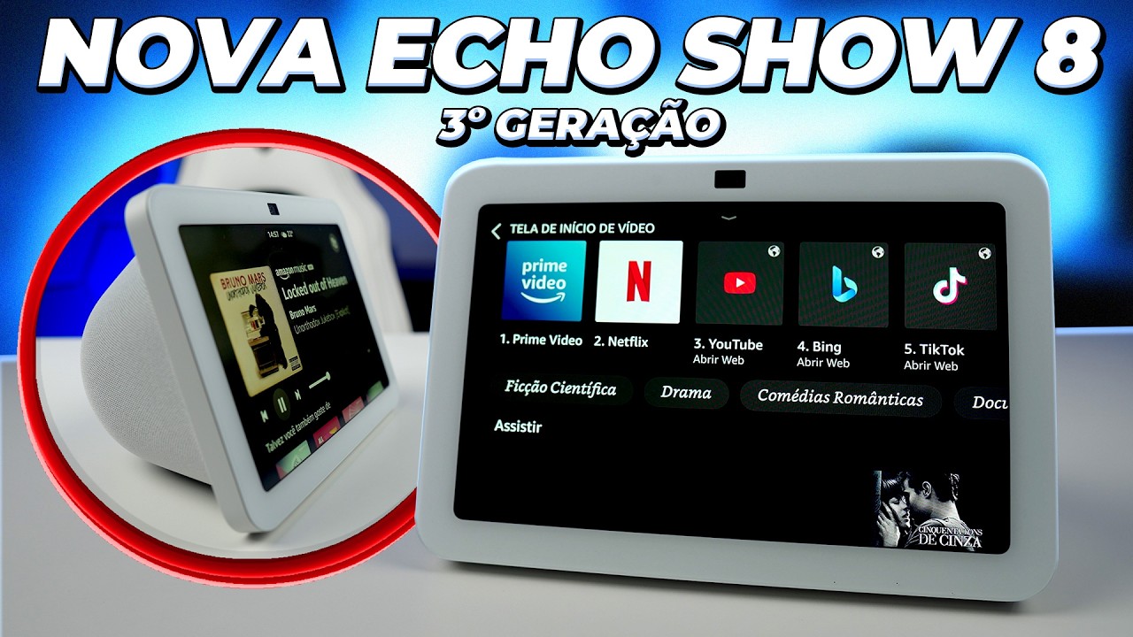 ECHO SHOW 8 3ª Geração - Veja o que Mudou na Nova ALEXA da Amazon!