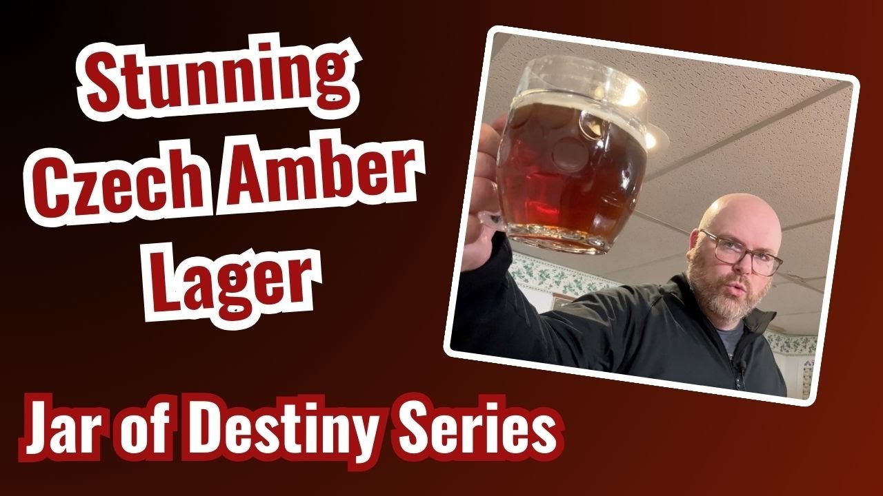 Czech Style Amber Lager Recipe and Tasting - Homebrew Jar of Destiny
