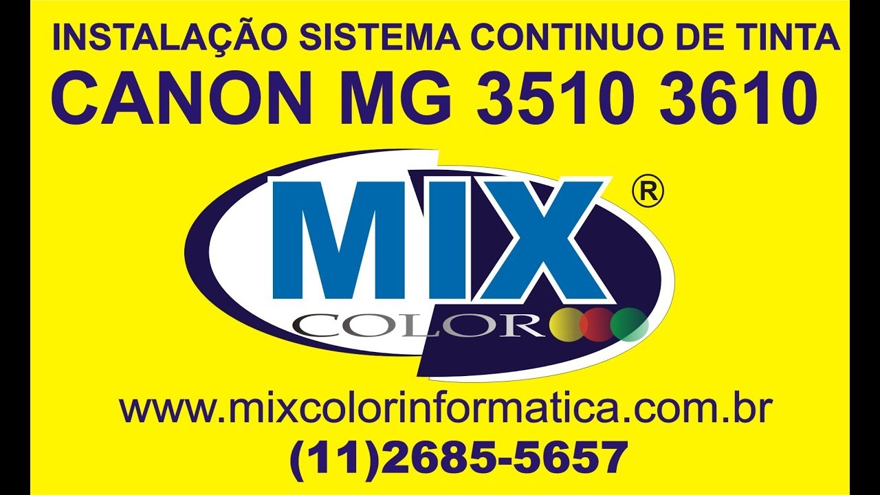 INSTALAÇÃO COMPLETA BULK INK CANON MG 3610 3510