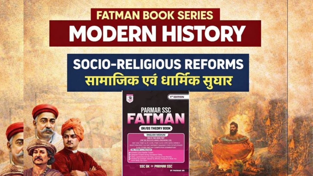 Socio-Religious Reforms One Shot | सामाजिक-धार्मिक सुधार | Modern History | FATMAN Book #cgl #ssc