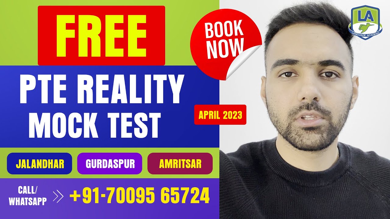FREE PTE Reality Mock Test at LA Jalandhar, Gurdaspur & Amritsar | Call +917009565724