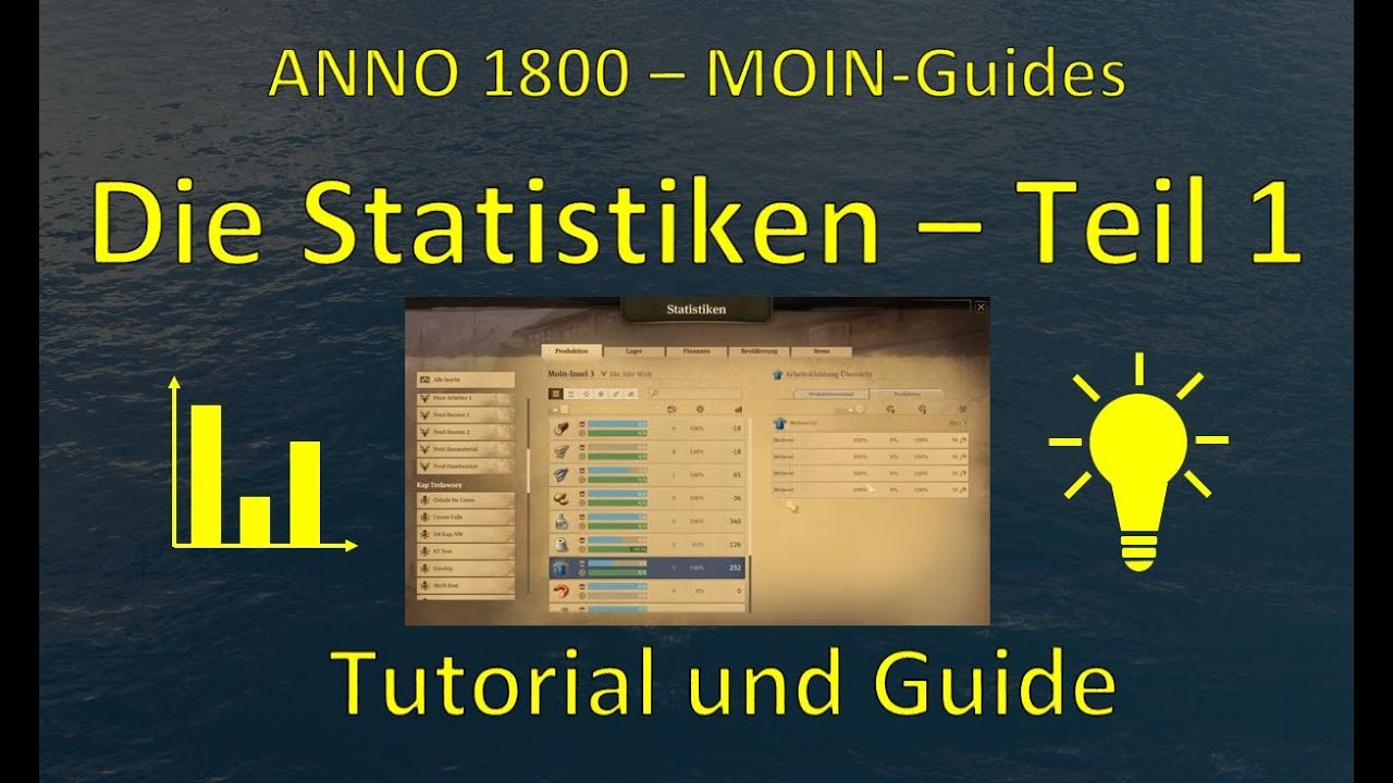 Anno 1800 - Die Statistik Teil 1 - Tutorial und Guide