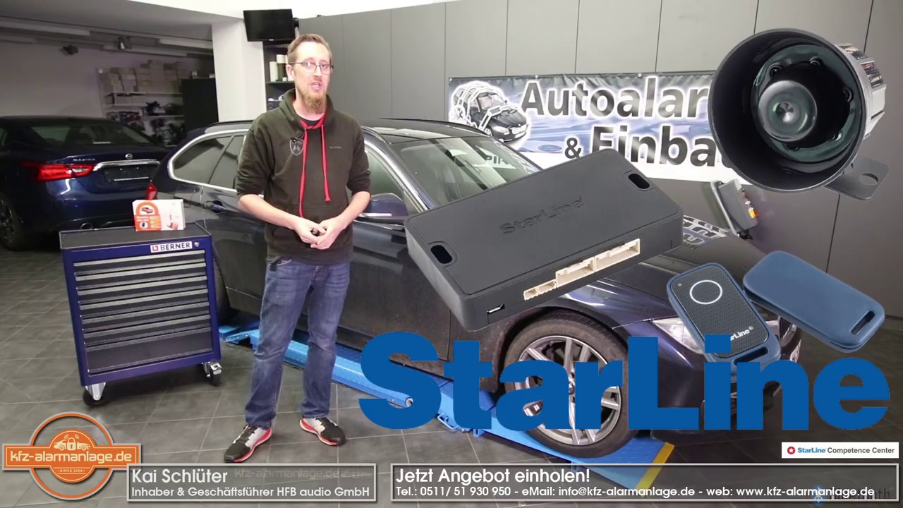 Absicherung eines BMW 3er F31 mit Keyless mit einer StarLine Alarmanlage inkl Wegfahrsperre Hannover