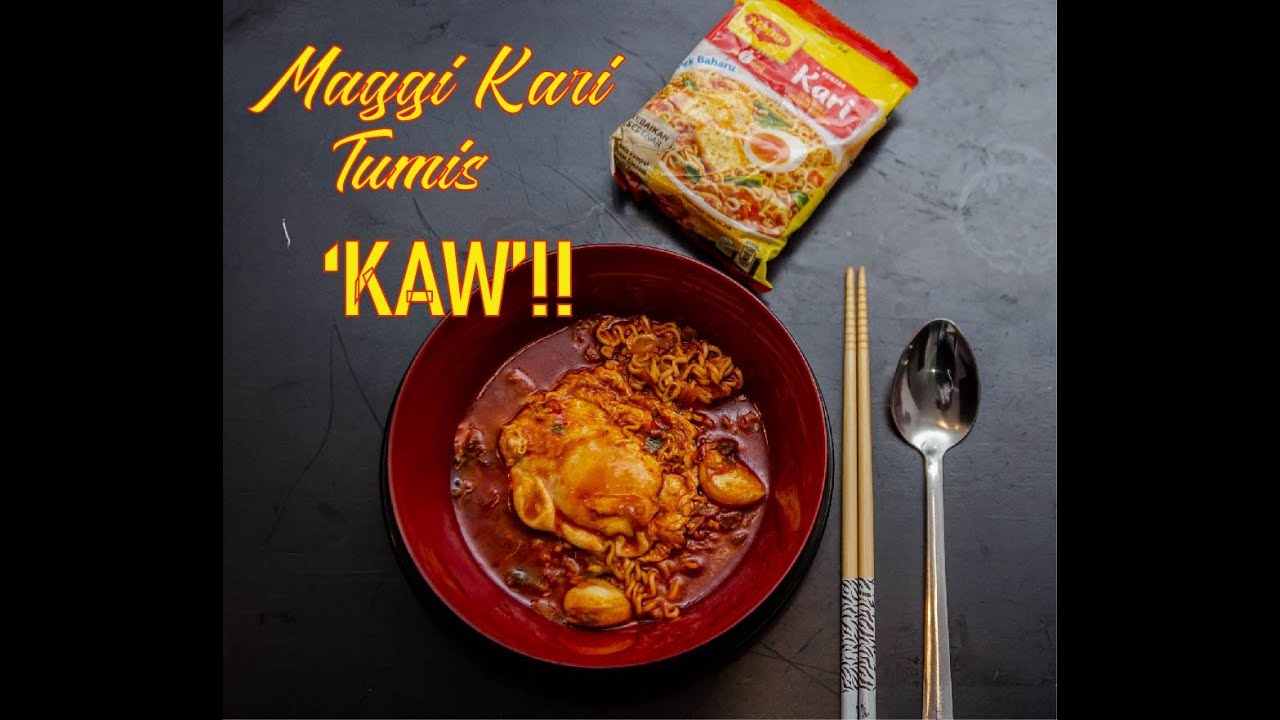 Delicious! simple saute Malaysian kari maggi / Maggi kari tumis 'KAW'!