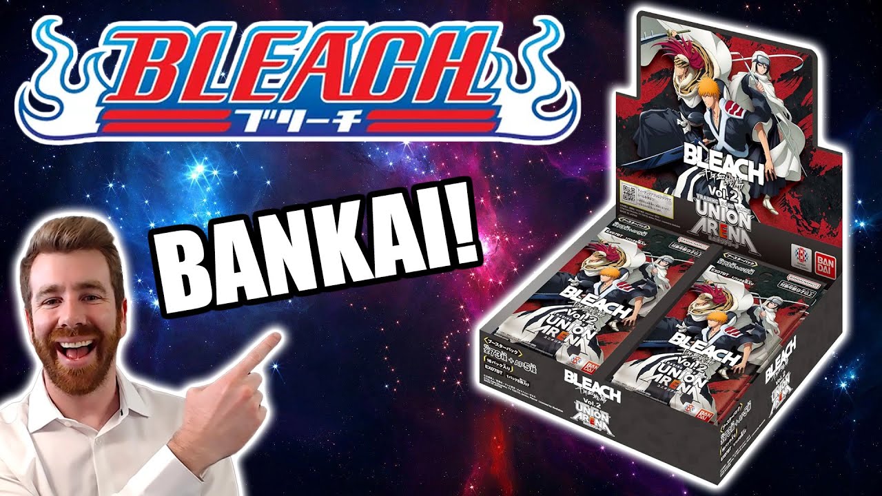 Открытие коробки-бустера карточной игры Bleach Bandai Union Arena, том 2