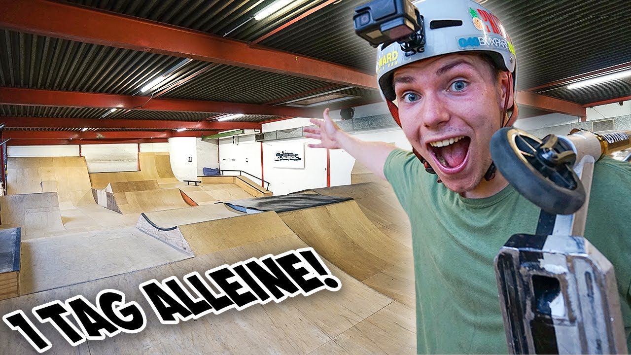 1 Tag lang den Skatepark ALLEINE fahren!😍