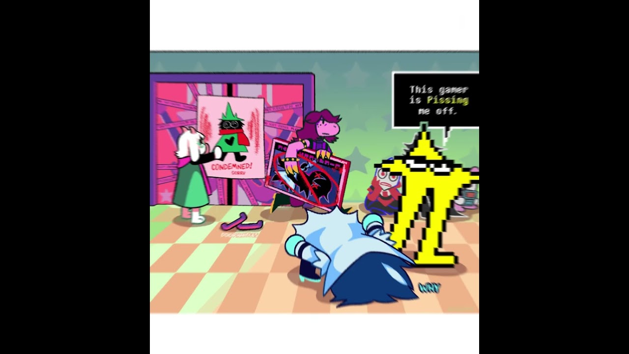 The Deltarune Rhythm Game is ADDICTING - Deltarune Comic Dub