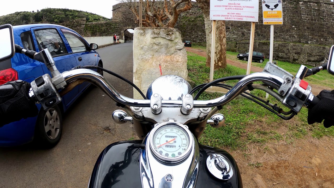 Riding my Yamaha XVS 650 Drag Star Classic Video 8