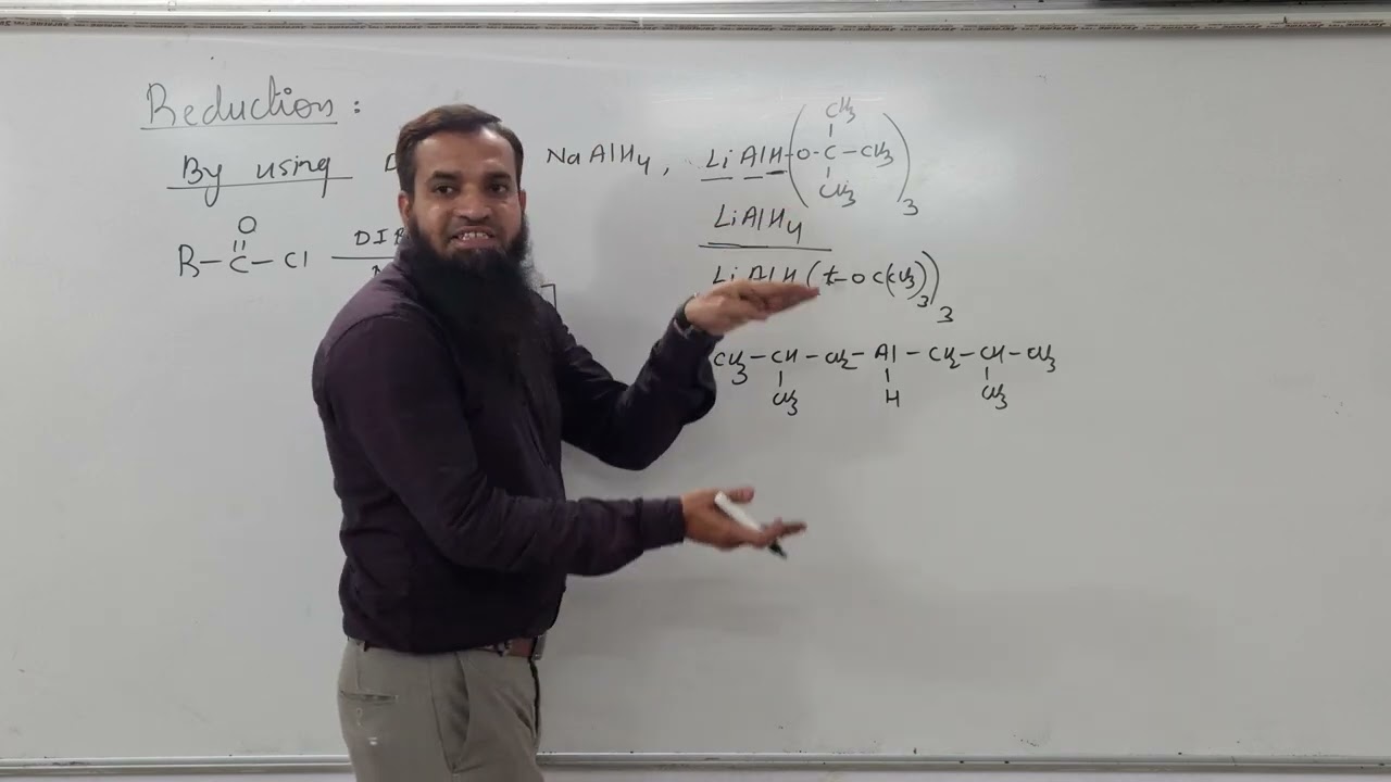 Aldehyde ketones 12th chemistry | preparation by NaBH4 DIBAlH LiAlH[t-oC(CH3)3]3 from Acid Chloride